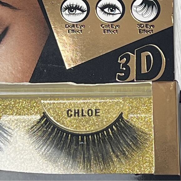 EBIN NEW YORK Wild Cat Strip Cat Eye 3D Makeup Beauty Lash Extension CHLOE - Picture 4 of 5